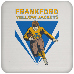 Frankford Yellow Jackets Drink Coaster NFL Football Team Drinkware color White Frankford Yellow Jackets Drink Coaster NFL Football Team Drinkware color White