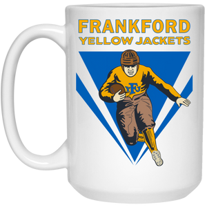 Frankford Yellow Jackets Mug 15 oz. White Glossy Ceramic NFL Football Team Fan Apparel Frankford Yellow Jackets Mug 15 oz. White Glossy Ceramic NFL Football Team Fan Apparel