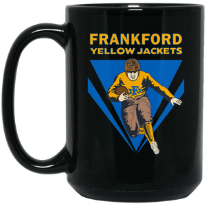 Frankford Yellow Jackets Mug 15 oz. Black Glossy Ceramic NFL Football Team Fan Apparel Frankford Yellow Jackets Mug 15 oz. Black Glossy Ceramic NFL Football Team Fan Apparel