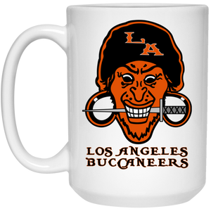 Los Angeles Buccaneers Mug 15 oz. White Glossy Ceramic NFL Football Team Drinkware Los Angeles Buccaneers Mug 15 oz. White Glossy Ceramic NFL Football Team Drinkware