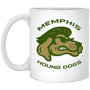 Memphis Hound Dogs Mug 11 oz. White Glossy Ceramic NFL Football Team Drinkware Memphis Hound Dogs Mug 11 oz. White Glossy Ceramic NFL Football Team Drinkware