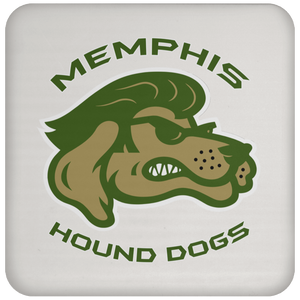 Memphis Hound Dogs Drink Coaster NFL Football Team Drinkware color White Memphis Hound Dogs Drink Coaster NFL Football Team Drinkware color White
