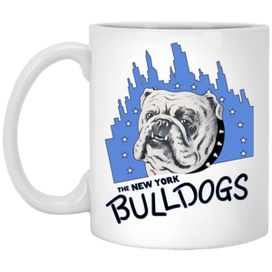 New York Bulldogs Mug 11 oz. White Glossy Ceramic NFL Football Team Drinkware New York Bulldogs Mug 11 oz. White Glossy Ceramic NFL Football Team Drinkware