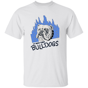 New York Bulldogs T-shirt Classic NFL Football Team Fan Apparel color White New York Bulldogs T-shirt Classic NFL Football Team Fan Apparel color White