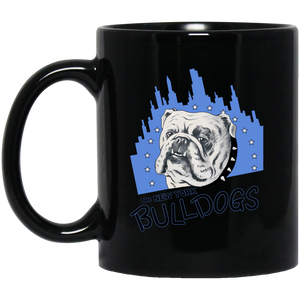 New York Bulldogs Mug 11 oz. Black Glossy Ceramic NFL Football Team Drinkware New York Bulldogs Mug 11 oz. Black Glossy Ceramic NFL Football Team Drinkware