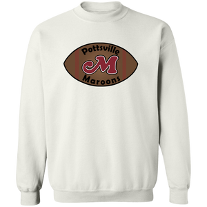 Pottsville Maroons Sweatshirt Crewneck Pullover NFL Football Team Fan Apparel color White Pottsville Maroons Sweatshirt Crewneck Pullover NFL Football Team Fan Apparel color White