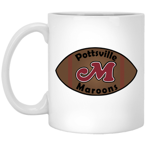 Pottsville Maroons Mug 11 oz. White Glossy Ceramic NFL Football Team Drinkware Pottsville Maroons Mug 11 oz. White Glossy Ceramic NFL Football Team Drinkware