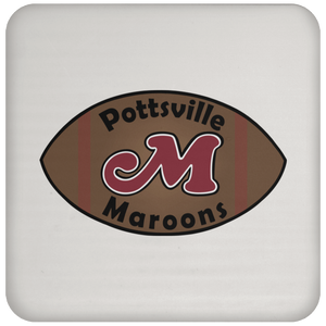 Pottsville Maroons Drink Coaster NFL Football Team Drinkware color White Pottsville Maroons Drink Coaster NFL Football Team Drinkware color White