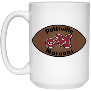 Pottsville Maroons Mug 15 oz. White Glossy Ceramic NFL Football Team Drinkware Pottsville Maroons Mug 15 oz. White Glossy Ceramic NFL Football Team Drinkware