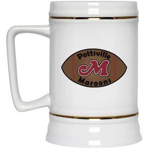 Pottsville Maroons Beer Stein 22 oz. White Ceramic NFL Football Team Fan Apparel Pottsville Maroons Beer Stein 22 oz. White Ceramic NFL Football Team Fan Apparel