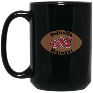 Pottsville Maroons Mug 15 oz. Black Glossy Ceramic NFL Football Team Drinkware Pottsville Maroons Mug 15 oz. Black Glossy Ceramic NFL Football Team Drinkware