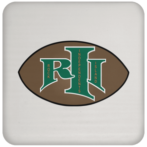 Rock Island Independents Drink Coaster NFL Football Team color White Rock Island Independents Drink Coaster NFL Football Team color White