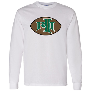 Rock Island Independents Long Sleeve Shirt Classic NFL Football Team Fan Apparel color White Rock Island Independents Long Sleeve Shirt Classic NFL Football Team Fan Apparel color White