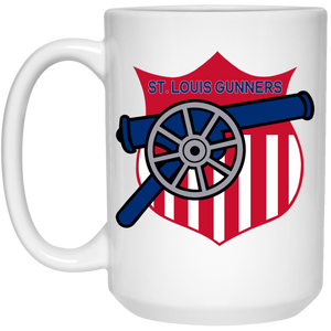 St. Louis Gunners Mug 15 oz. White Glossy Ceramic | NFL Football Team St. Louis Gunners Mug 15 oz. White Glossy Ceramic | NFL Football Team