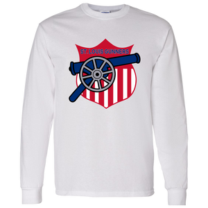 St. Louis Gunners Long Sleeve Shirt Classic | NFL Football Team Fan Apparel color White St. Louis Gunners Long Sleeve Shirt Classic | NFL Football Team Fan Apparel color White