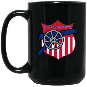 St. Louis Gunners Mug 15 oz. Black Glossy Ceramic NFL Football Team Drinkware St. Louis Gunners Mug 15 oz. Black Glossy Ceramic NFL Football Team Drinkware