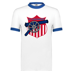 St. Louis Gunners Ringer T-shirt NFL Football Team Fan Apparel color White/Royal Blue St. Louis Gunners Ringer T-shirt NFL Football Team Fan Apparel color White/Royal Blue
