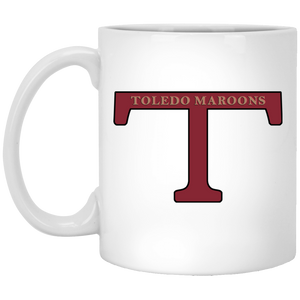 Toledo Maroons Mug 11 oz. White Glossy Ceramic NFL Football Team Drinkware Toledo Maroons Mug 11 oz. White Glossy Ceramic NFL Football Team Drinkware