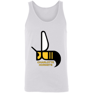 Charlotte Hornets Tank Top WFL Football Team color White Charlotte Hornets Tank Top WFL Football Team color White