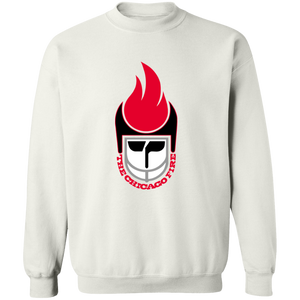 Chicago Fire Sweatshirt Crewneck Pullover WFL Football Team color White Chicago Fire Sweatshirt Crewneck Pullover WFL Football Team color White