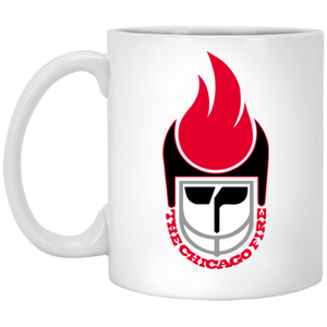 Chicago Fire Mug 11 oz. White Glossy Ceramic WFL Football Team Chicago Fire Mug 11 oz. White Glossy Ceramic WFL Football Team