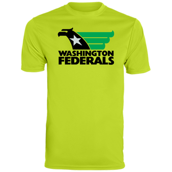 Washington Federals USFL Activewear T-Shirt - Safety Green