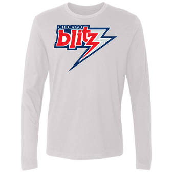 Chicago Blitz USFL Activewear Long Sleeve Shirt - White