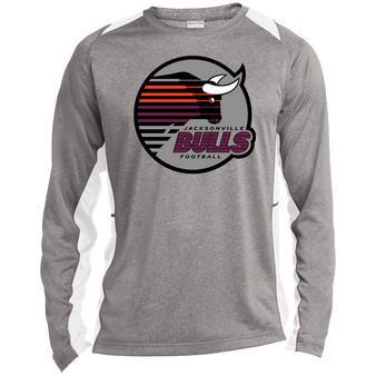 Jacksonville Bulls USFL Activewear Long Sleeve Shirt - Vintage Heather/White