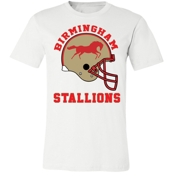 Birmingham Stallions USFL Football Helmet Premium T-shirt in White