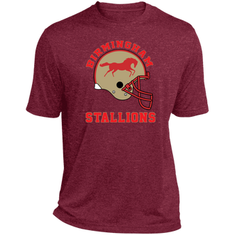 Birmingham Stallions USFL Football Team Activewear Heather T-shirt - Cardinal Heather