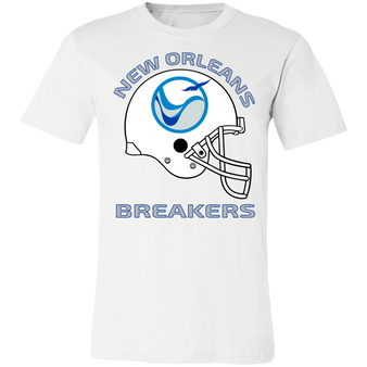 New Orleans Breakers Helmet T-shirt Classic in White