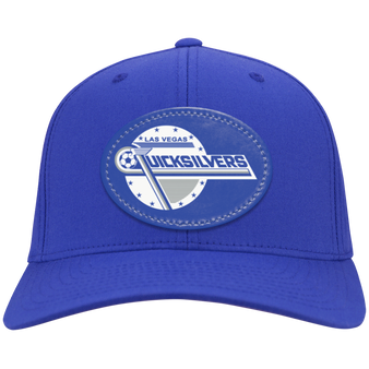 Las Vegas Quicksilvers cap twill cotton with vegan patch of NASL Soccer Team Logo in color Royal Blue