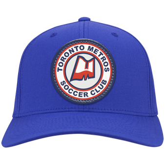 Toronto Metros cotton twill Cap with vegan patch of NASL Soccer Team Logo in color Royal Blue