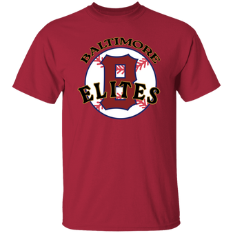 Baltimore Elites T-shirt Negro League Baseball color Cardinal Red