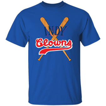 Indianapolis Clowns T-shirt Negro League Baseball color Royal