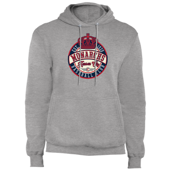 Kansas City Monarchs Hoodie Fleece Pullover Negro League Baseball color Athletic Heather