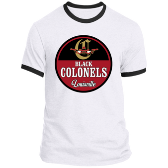 Louisville Black Colonels T-shirt Ringer Negro League Baseball color White/Black