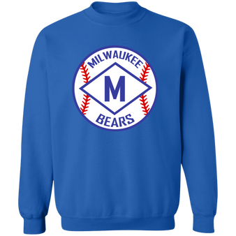 Milwaukee Bears Sweatshirt Crewneck Negro League Baseball color Royal Blue