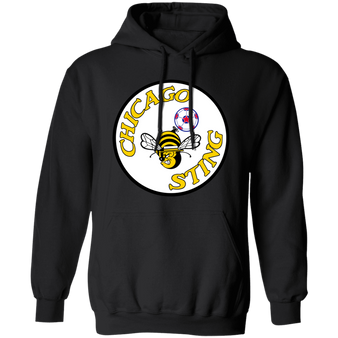 Chicago Sting Hoodie Pullover Classic NASL Soccer color Black