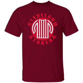 Cleveland Stokers T-shirt Classic NASL Soccer color Garnet