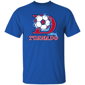 Dallas Tornado T-shirt Classic NASL Soccer color Royal Blue