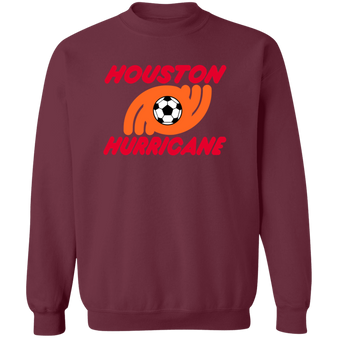 Houston Hurricane Sweatshirt Classic Crewneck NASL Soccer color Maroon