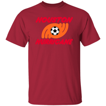 Houston Hurricane T-shirt Classic NASL Soccer color Cardinal Red