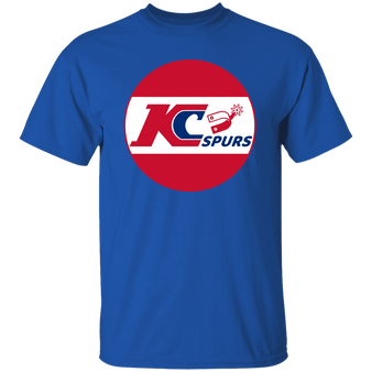 Kansas City Spurs T-shirt Classic NASL Soccer color Royal Blue