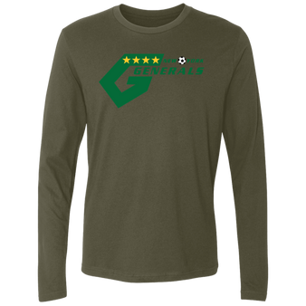 New York Generals Long Sleeve Shirt Legend NASL Soccer color Military Green