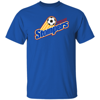 Oakland Stompers T-shirt Classic NASL Soccer color Royal Blue