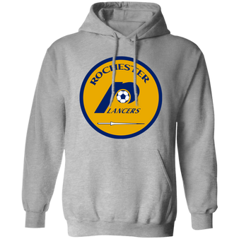 Rochester Lancers Hoodie Pullover Classic NASL Soccer color Sport Grey