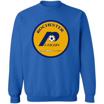 Rochester Lancers Sweatshirt Classic Crewneck NASL Soccer color Royal Blue