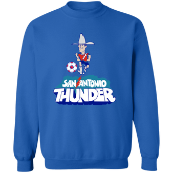 San Antonio Thunder Sweatshirt Classic Crewneck NASL Soccer color Royal Blue