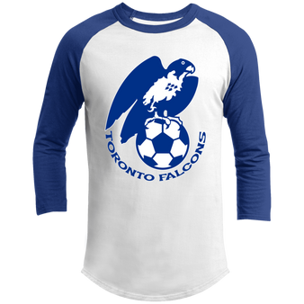Toronto City Falcons Raglan Shirt NASL Soccer color White/Royal Blue